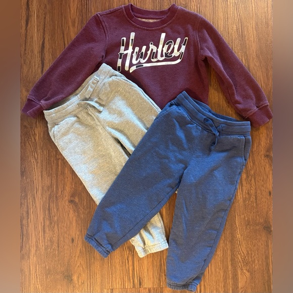 Hurley Sweatshirt & Oshkosh Joggers Set - Picture 1 of 11